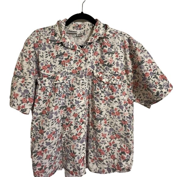 Vintage 90s Floral Shirt - Picture 6 of 9